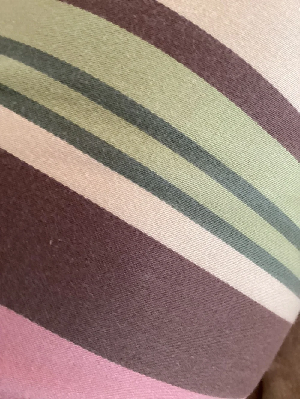 Pottery barn Duncan striped bolster great shape!